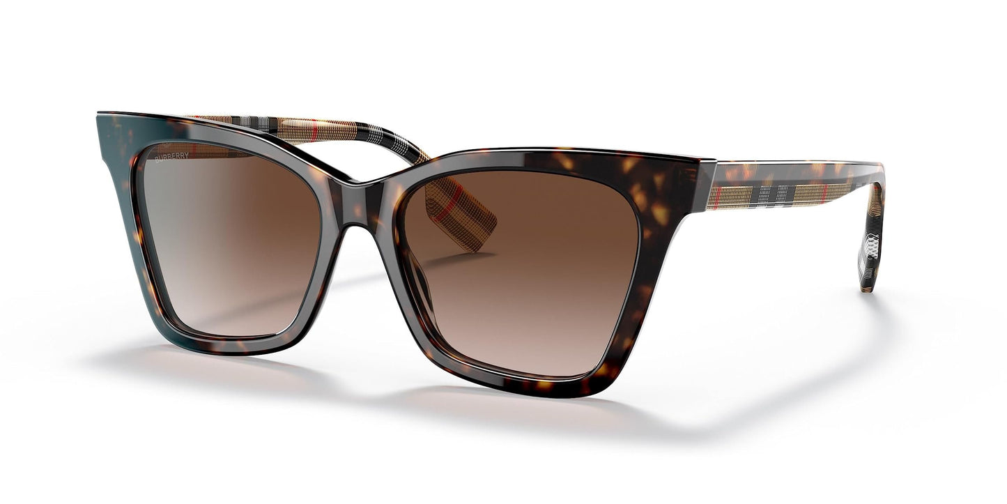 BURBERRY BE4346 394313 53mm Dark Havana Sunglasses
