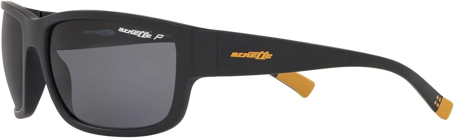 ARNETTE AN4256 01/81 62mm Matte Black Grey Polarized Sunglasses