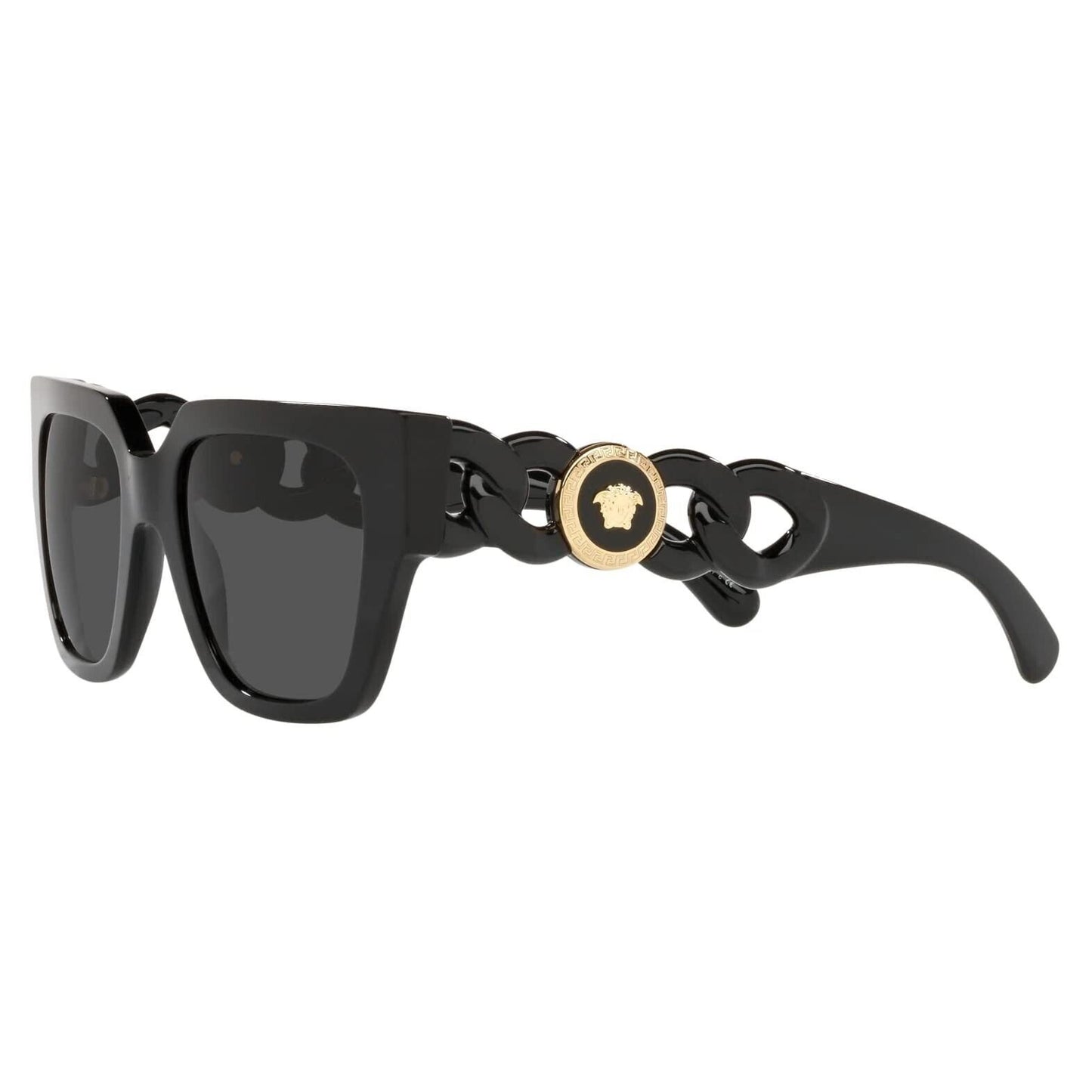 Versace Sunglasses Black Frame, Dark Grey Lenses, 0VE4409 GB1/87 53MM