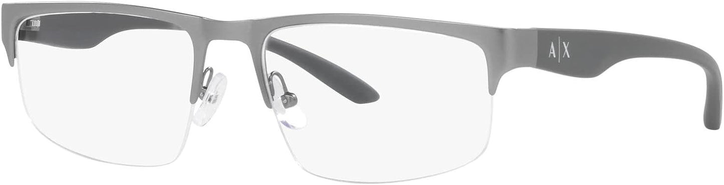 A|X ARMANI EXCHANGE Men's AX1054 6003 55mm Rectangular Eyewear Frames
