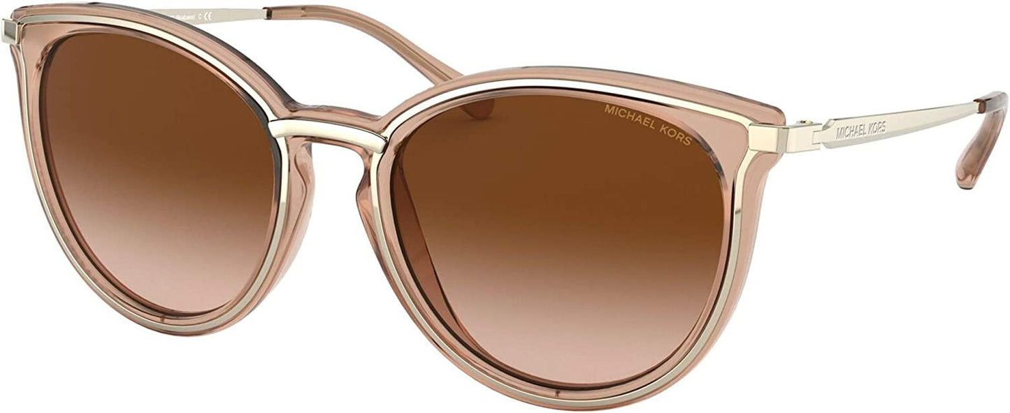 Michael Kors 0MK1077 101413 54mm Brisbane Transparent Brown Sunglasses
