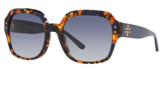Tory Burch Women's Sunglasses 0TY7143U 18814L 56mm Tortoise/Blue Sunglasses