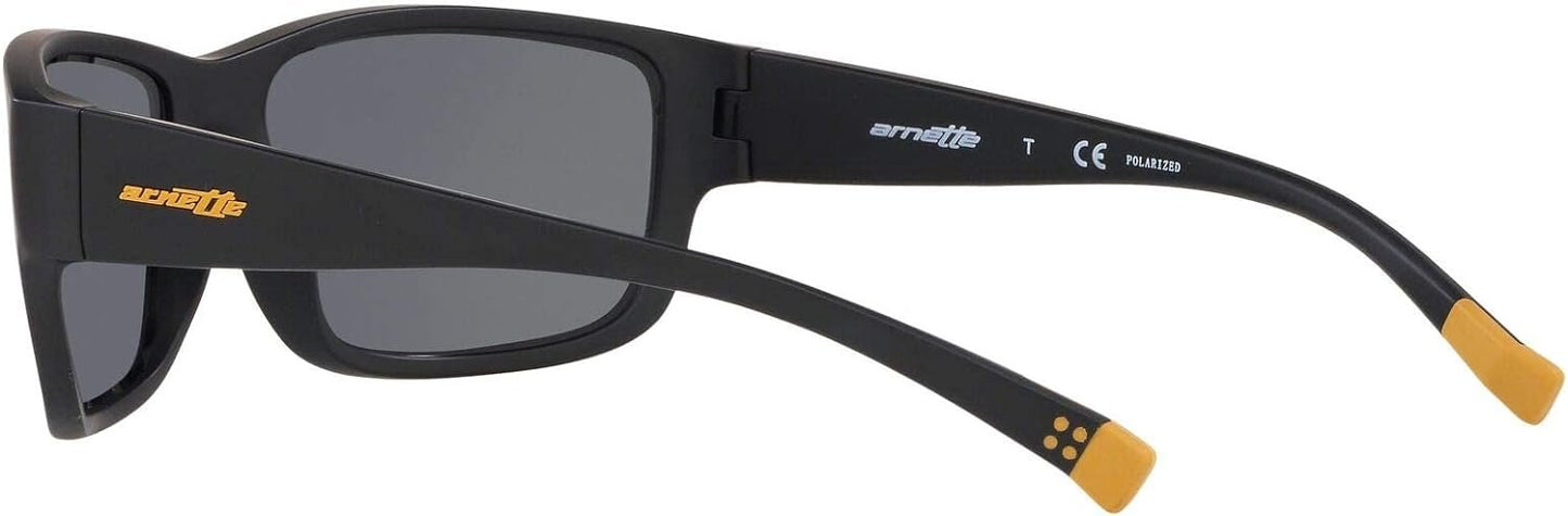 ARNETTE AN4256 01/81 62mm Matte Black Grey Polarized Sunglasses