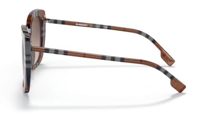 BURBERRY BE4323 400513 54mm Caroll Check Brown Gradient Brown Sunglasses