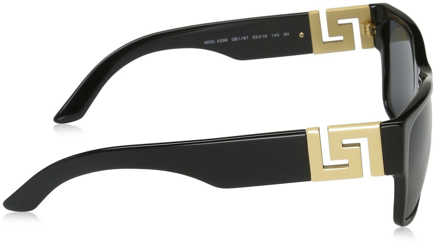 Versace Men's VE4296 59mm Black/Gray Sunglasses