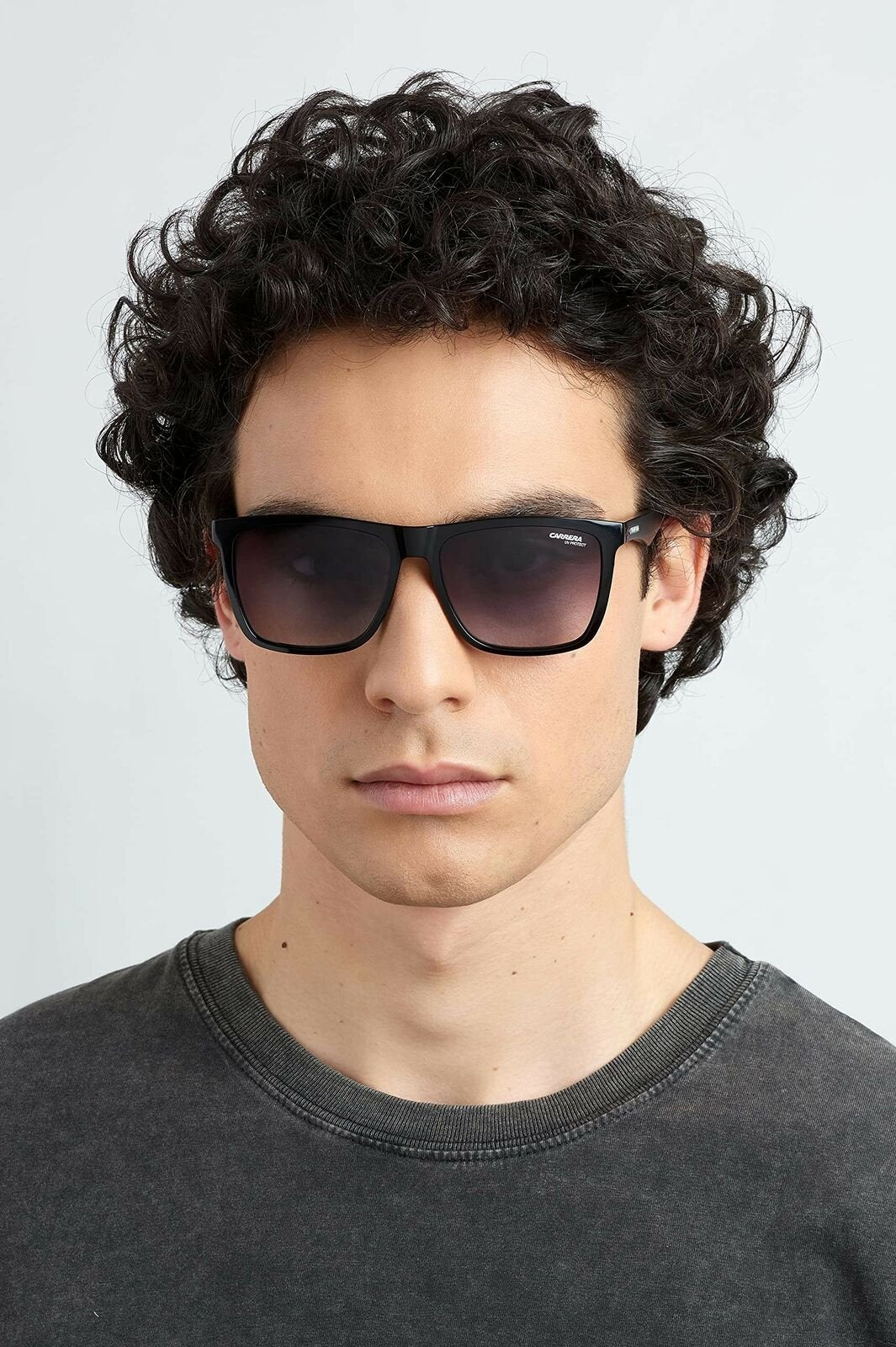 Carrera mens Carrera 5041/S Sunglasses, Black/Dark Gray Gradient, 56mm