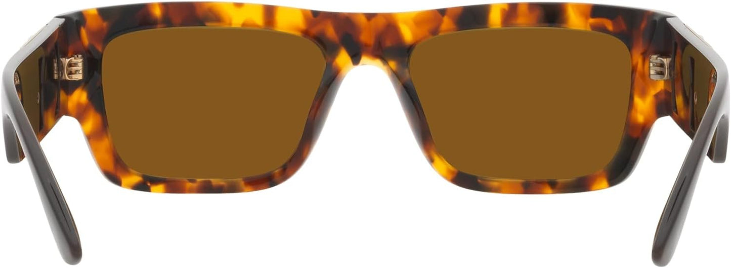 VERSACE VE4416U 511963 53mm Havana Rectangle Men's Sunglasses