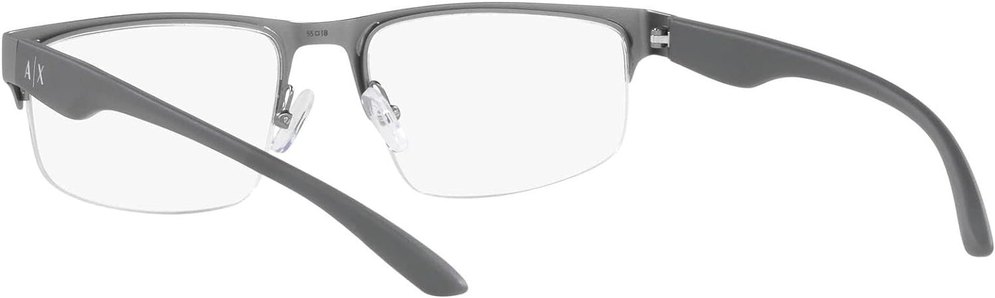 A|X ARMANI EXCHANGE Men's AX1054 6003 55mm Rectangular Eyewear Frames