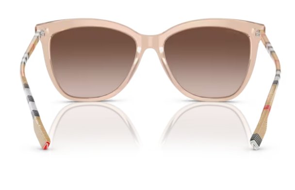BURBERRY Clare BE4308 400613 56mm Transparent Pink Brown Gradient Women's Sunglasses