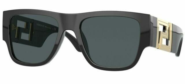 Versace VE4403 Black Sunglasses Frame/Dark Grey Lens