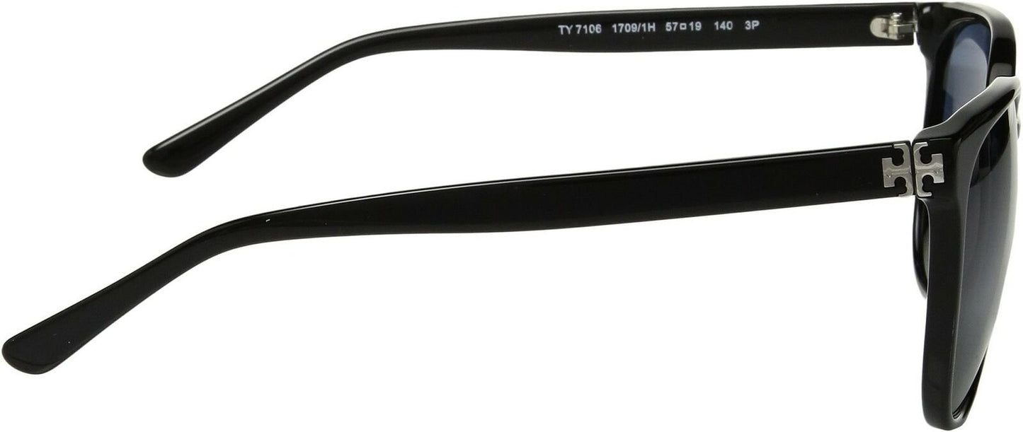 Tory Burch TY7106 17091H 57mm Black Frame, Blue Gradient Polarized Sunglasses