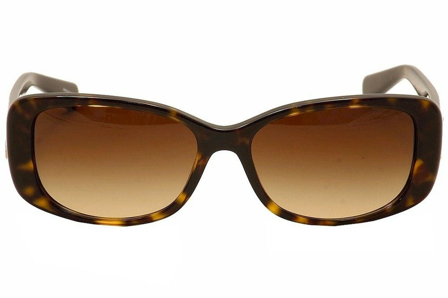 Coach Women's HC8168 Sunglasses Dark Tortoise/Brown Gradient 56mm