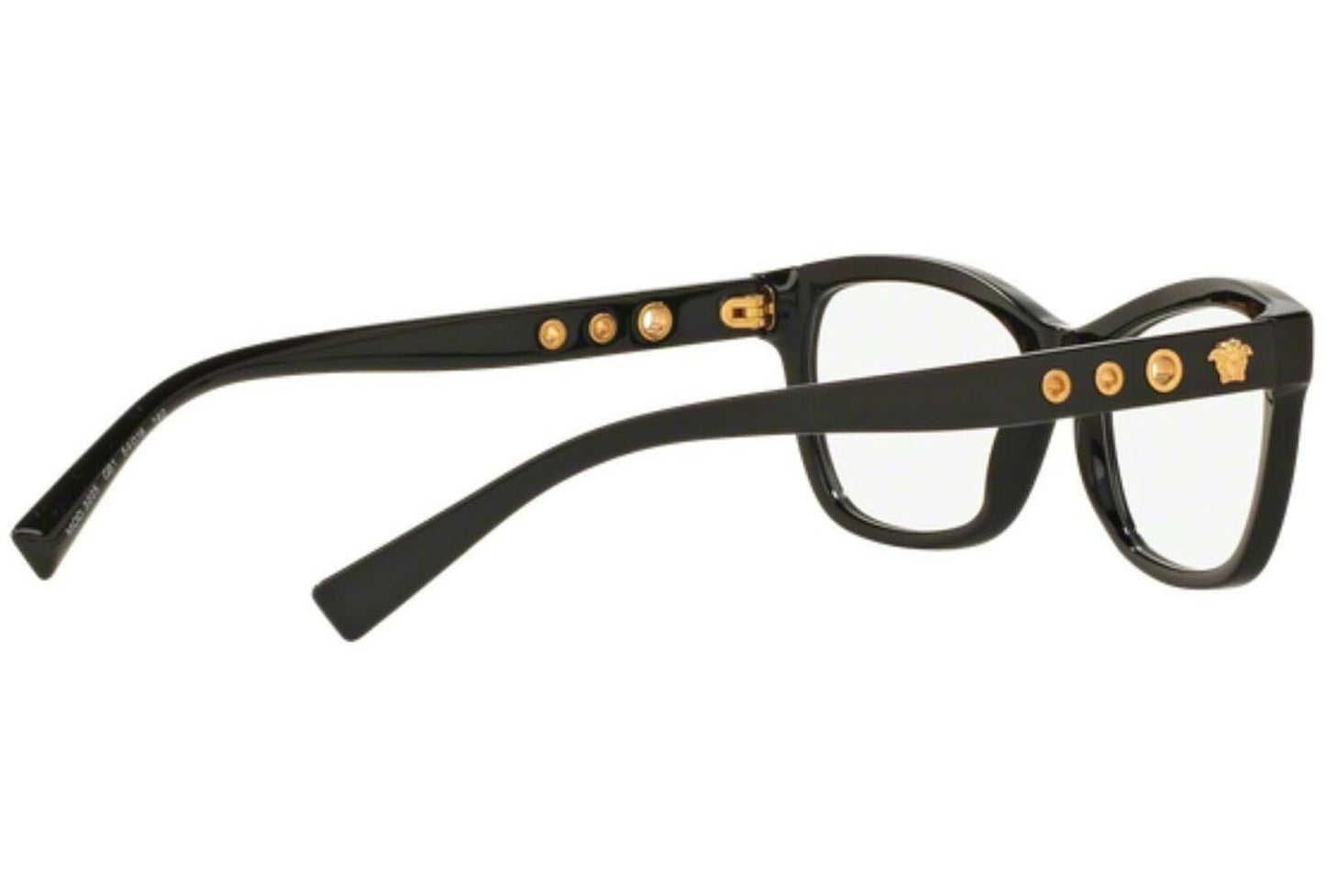 Versace VE3225 GB1-52 Black Eyeglass Frames- 52mm Lens Diameter