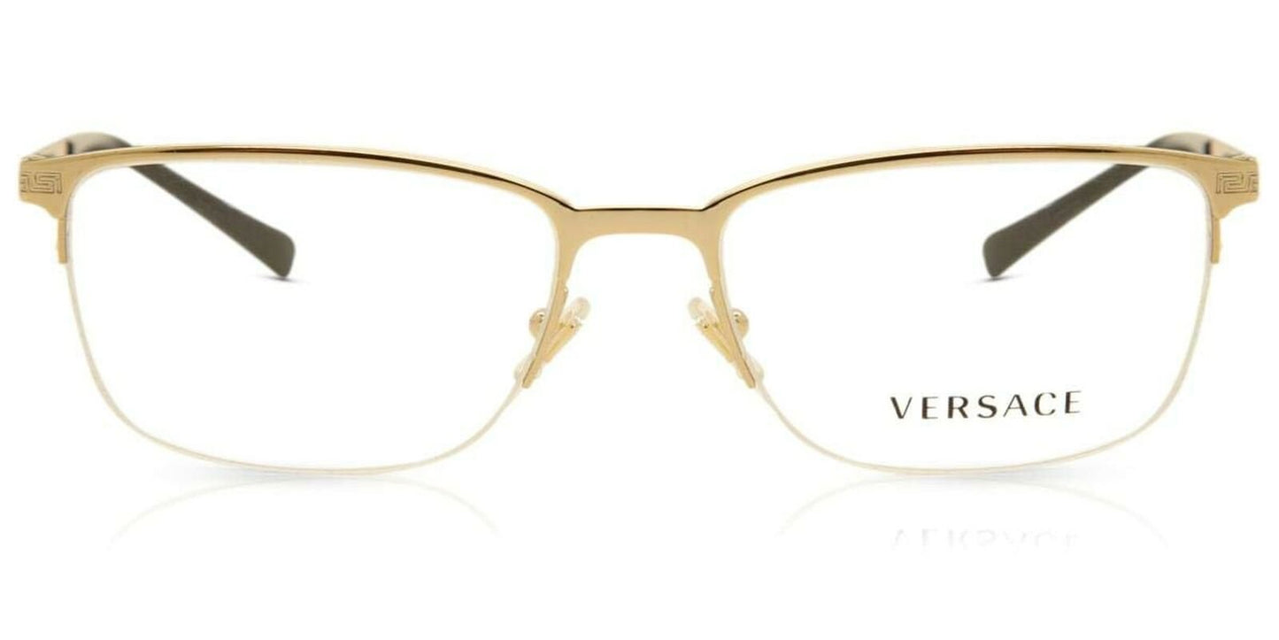 Versace Men's Eyeglasses 0VE/1263 1002 Gold Half Rim Optical Frame 55mm