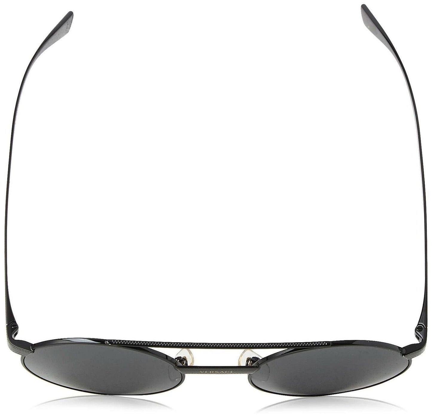 Versace Women's VE2210 1009/87 Black Fashion Round Sunglasses 52mm