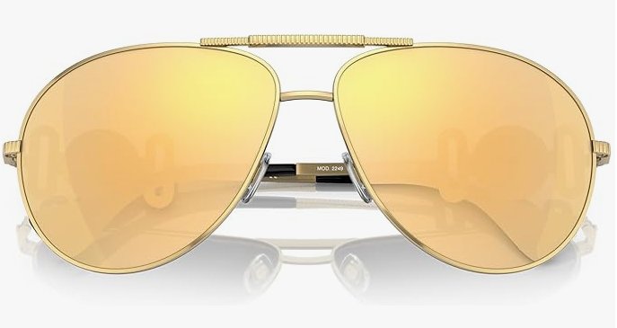 Versace 0VE2249 10027P 65mm Gold Sunglasses