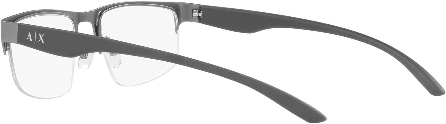 A|X ARMANI EXCHANGE Men's AX1054 6003 55mm Rectangular Eyewear Frames