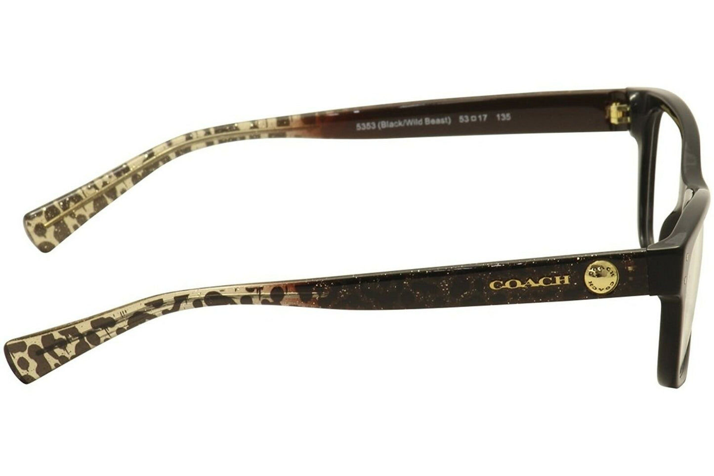 Coach Women's HC6082 Women's Eyeglasses Black/Gold 53mm