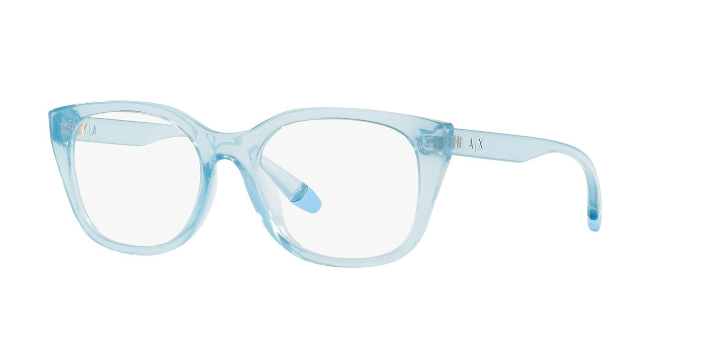 Armani Exchange Women's AX3099U 8340 53mm Universal Fit Square Eyewear Frames