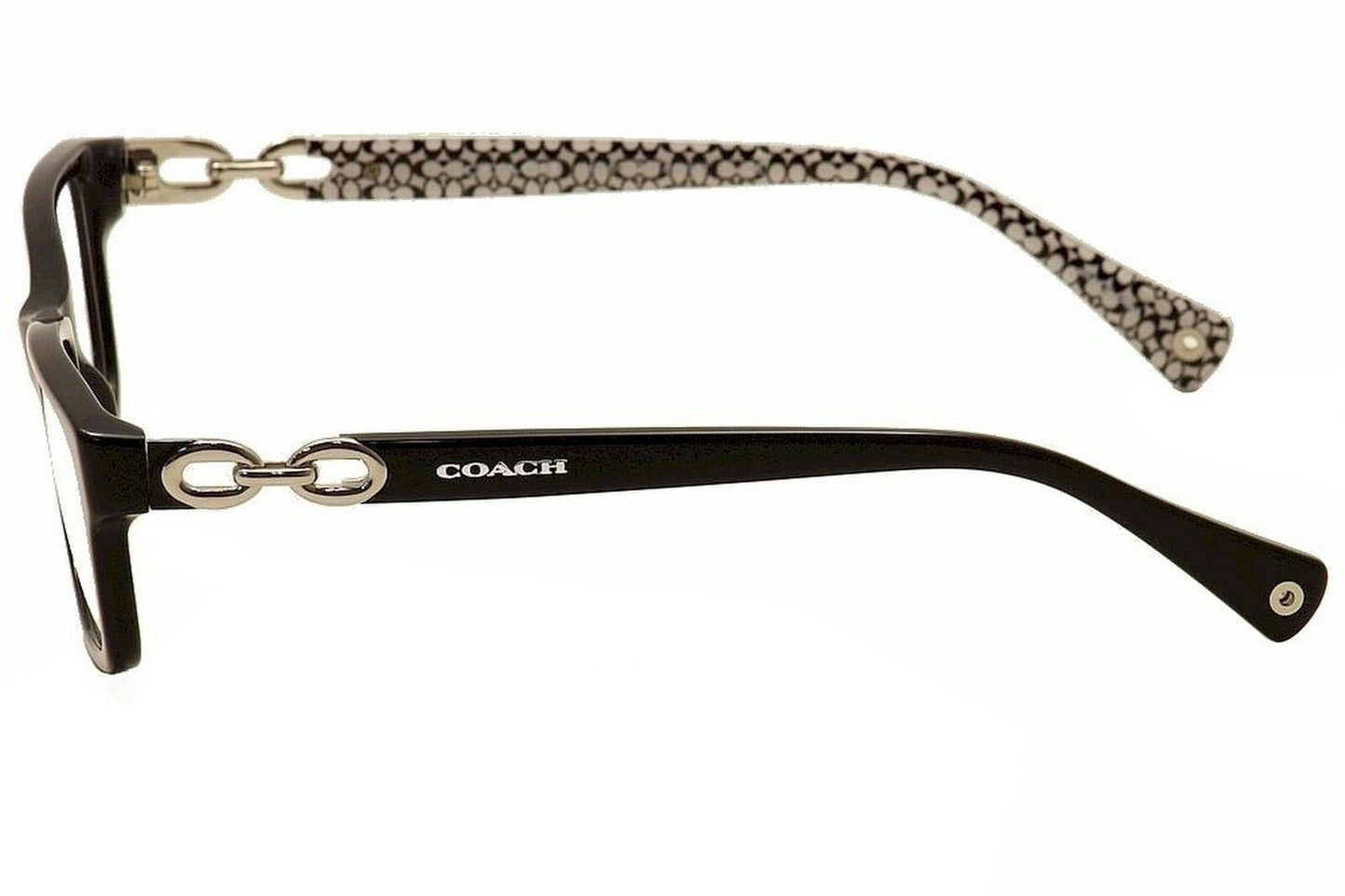 Coach Women's HC6052 Eyeglasses Black/Black White Sig C 54mm