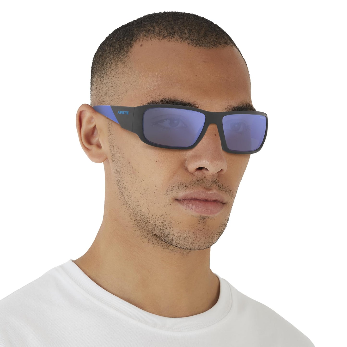 ARNETTE Men's AN4297 280622 Rectangular Polarized Sunglasses