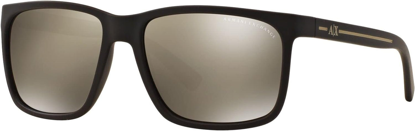 A|X ARMANI EXCHANGE AX4041SF 8062/5A 58mm Low Bridge Fit Square Sunglasses