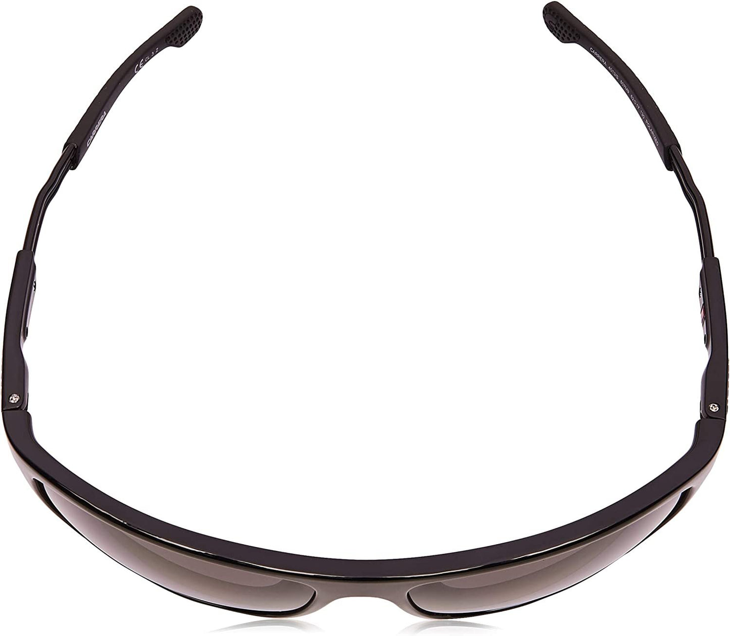 Carrera Men's 4013/S Rectangular Sunglasses, Black/Polarized Gray, 62mm, 17mm