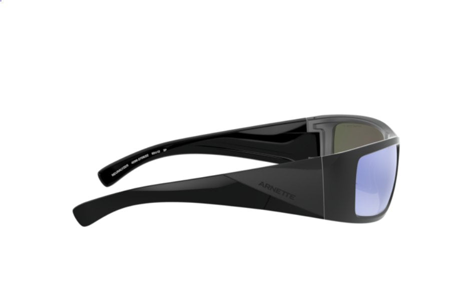 ARNETTE men's An4286 270822 Sunglasses, Matte Black/Grey Mirror Water Polarized, 62mm
