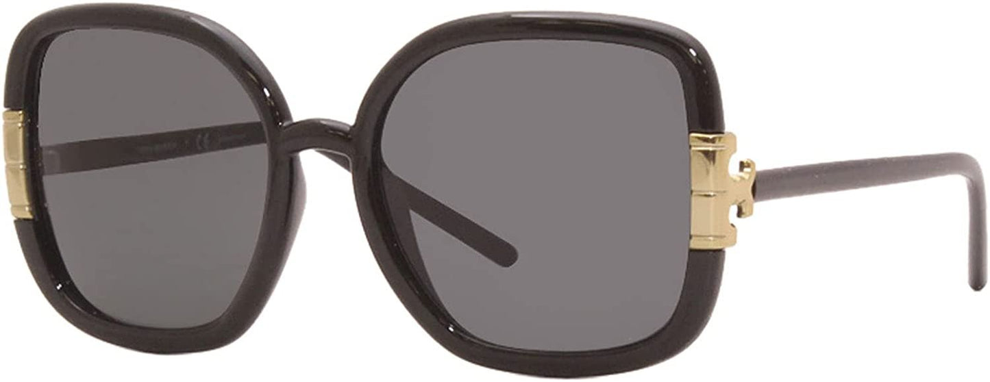 Tory Burch TY9063U Women's Sunglasses Black/Solid Dark Grey 56