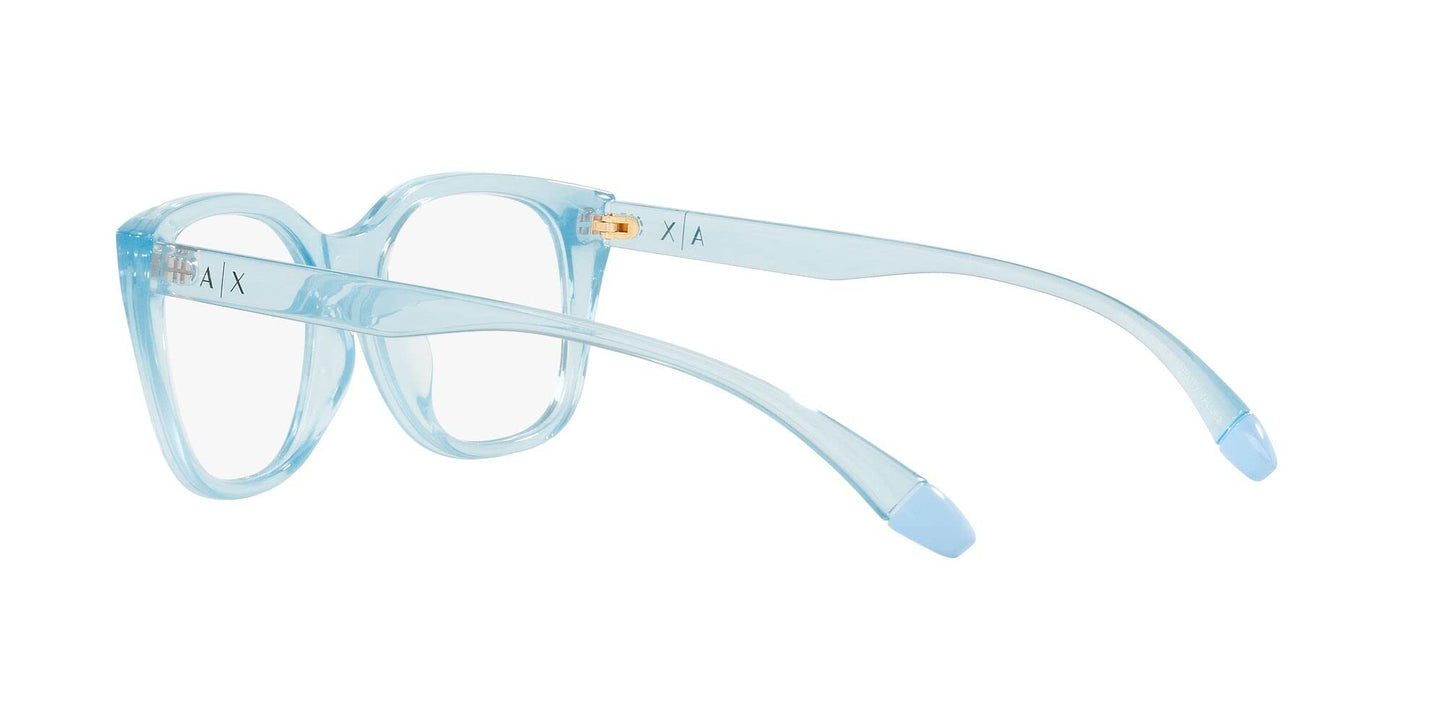 Armani Exchange Women's AX3099U 8340 53mm Universal Fit Square Eyewear Frames