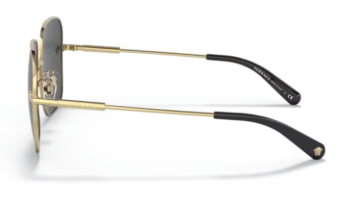 Versace Sunglasses VE2246D 100287 59mm Gold Dark Grey