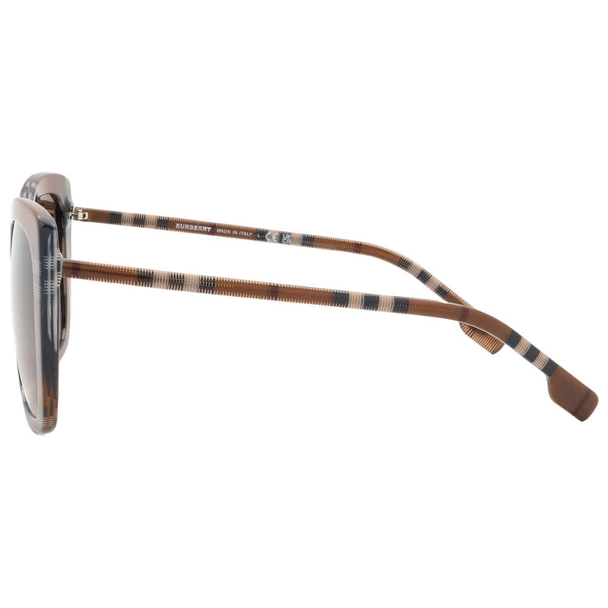 BURBERRY BE4323 400513 54mm Caroll Check Brown Gradient Brown Sunglasses