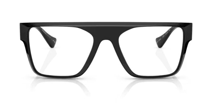 Versace VE 3326U 5380 Black Plastic Rectangle Eyeglasses 55mm
