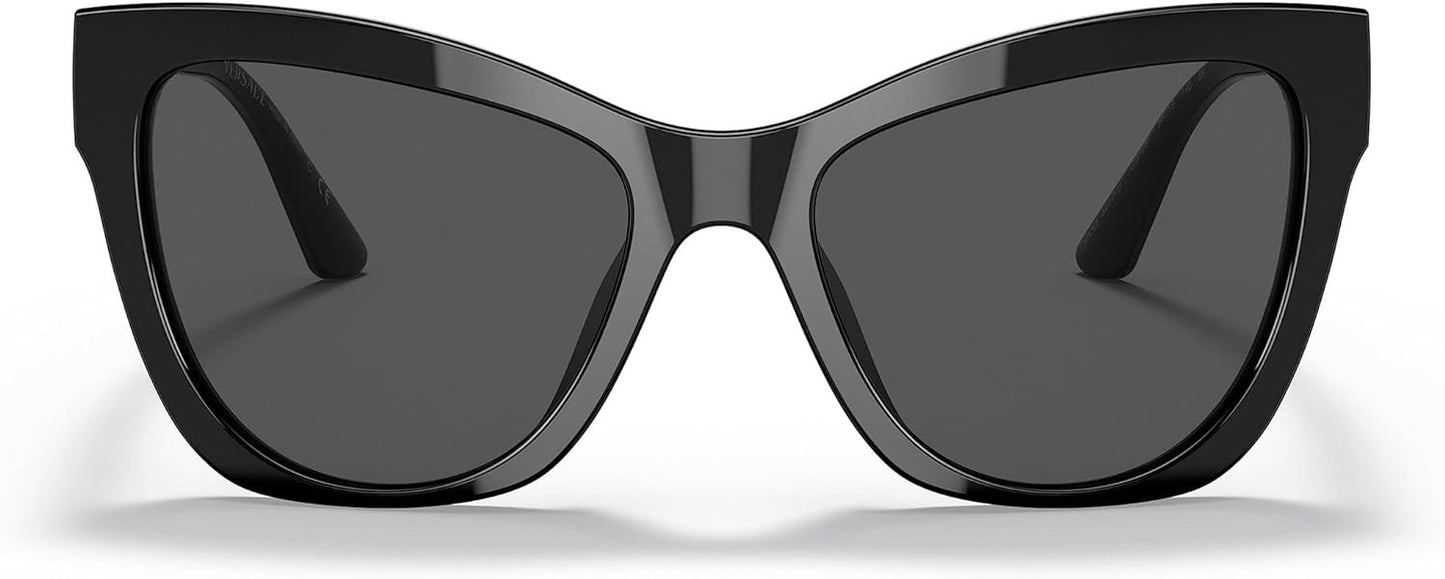 Versace VE 4417U GB1/87 Black Plastic Cat-Eye Sunglasses Grey Lens