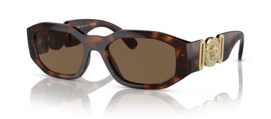 VERSACE VE4361 521773 Havana Brown 53 mm Unisex Sunglasses