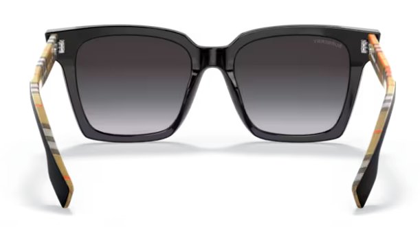 BURBERRY BE4335 39298G 53mm Maple Black Sunglasses