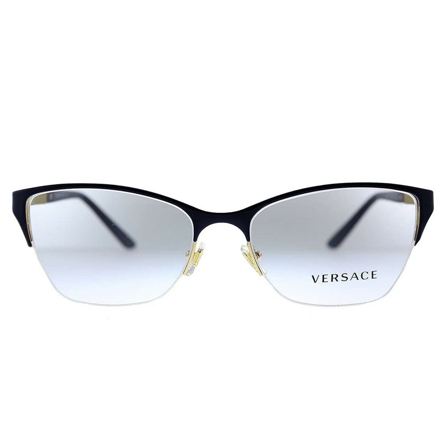 Versace VE 1218 1345 Violet Gold Metal Semi-Rimless Eyeglasses 53mm