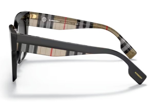 BURBERRY BE4364 39428G 49mm Kitty Black Grey Gradient Sunglasses