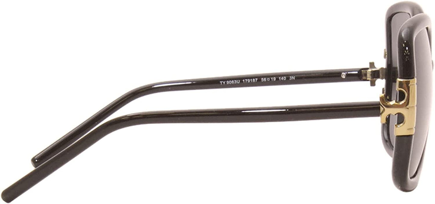 Tory Burch TY9063U Women's Sunglasses Black/Solid Dark Grey 56