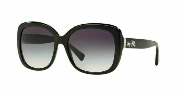 COACH 0HC8158 Black/Light Grey Gradient Sunglasses