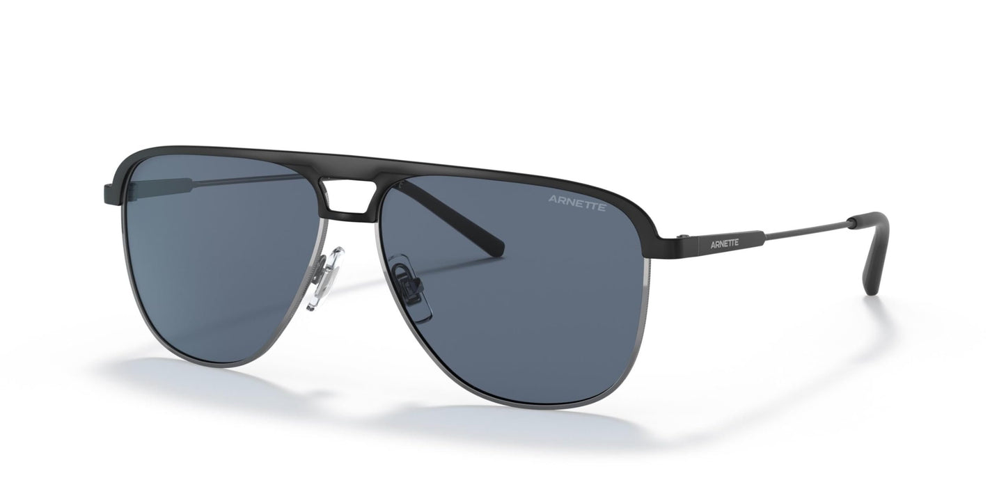 ARNETTE Men's AN3082 733/55 57mm Holboxx Black Matte Dark Blue Sunglasses