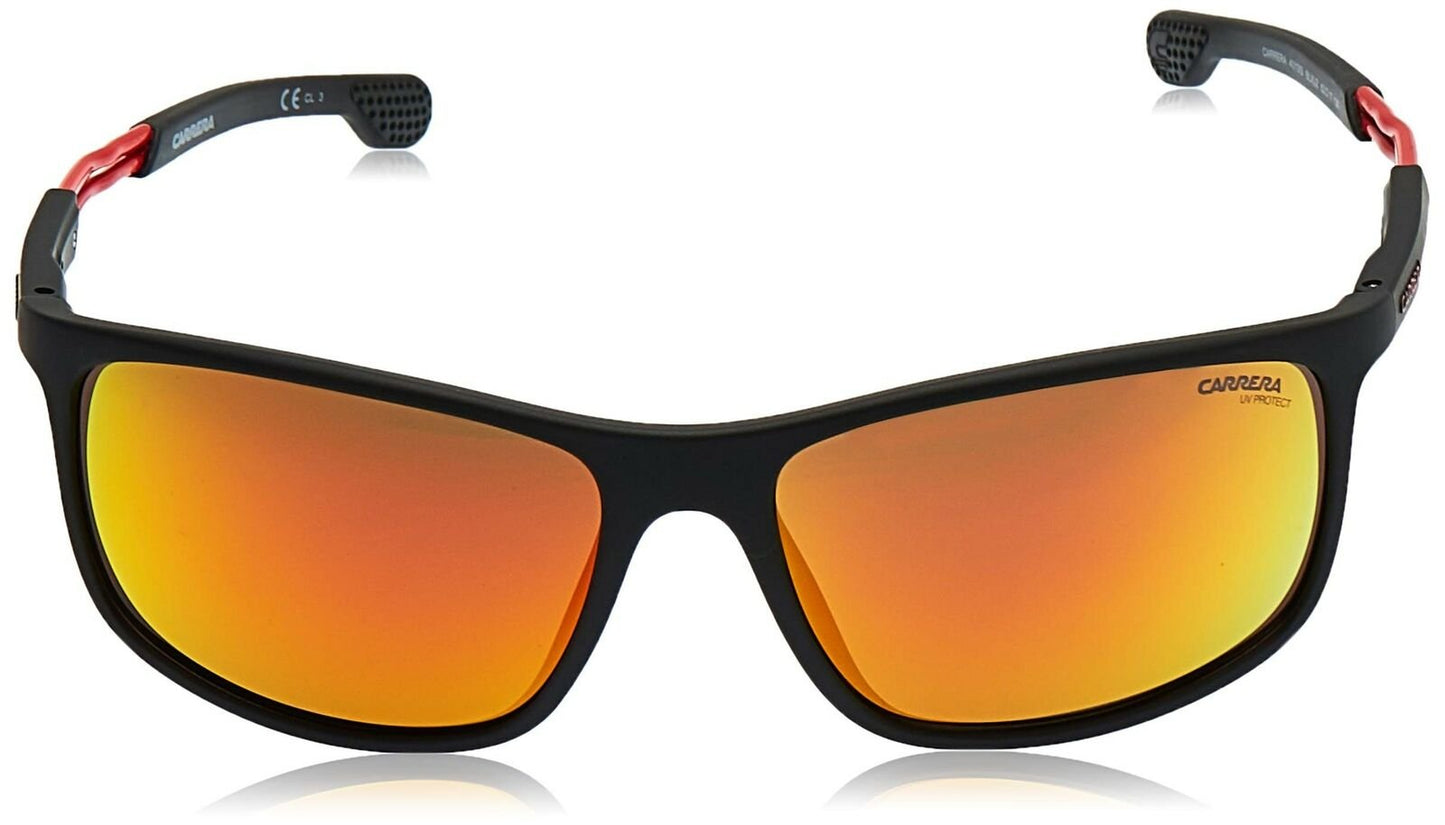 Carrera 4013/S Black/Orange Lens Mirror Sunglasses, 62/17/130