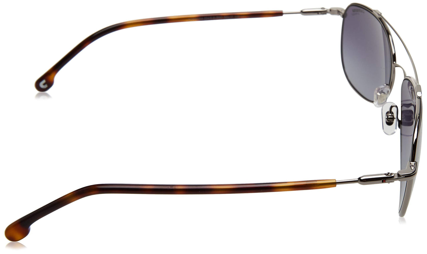 Carrera 224/S 6LB Pilot Sunglasses, Silver/Gray Shaded, 58mm, 17mm