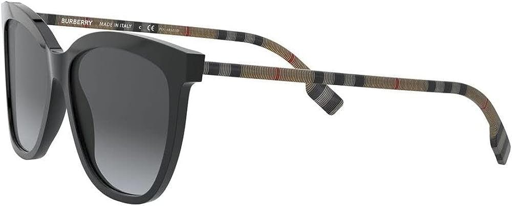 BURBERRY Clare BE4308 3853T3 Black Square Sunglasses Black Polarized Lens