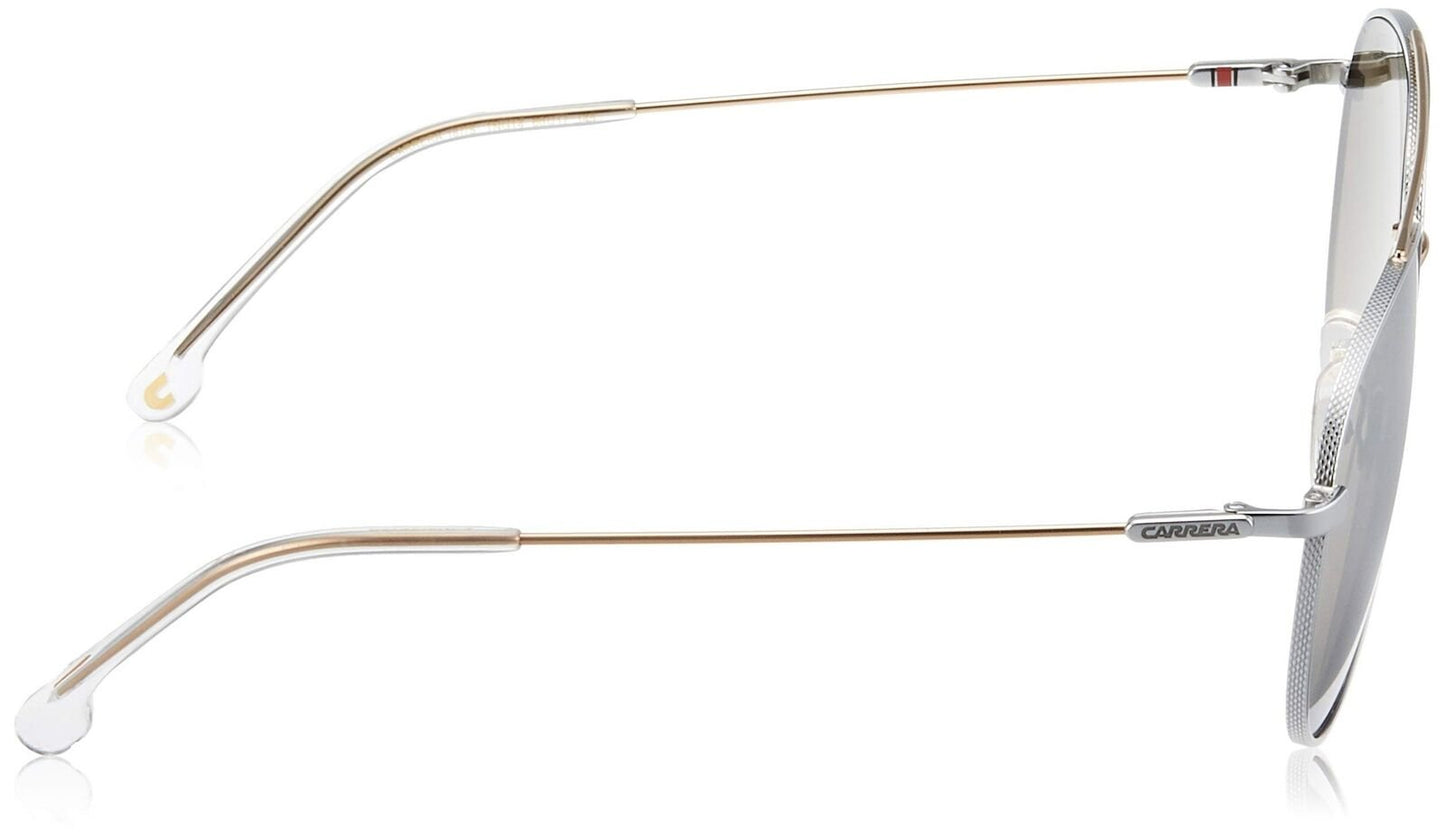 Carrera Men's 187/S Pilot Sunglasses, Palladium Gold/Silver Mirrored, 60mm, 17mm