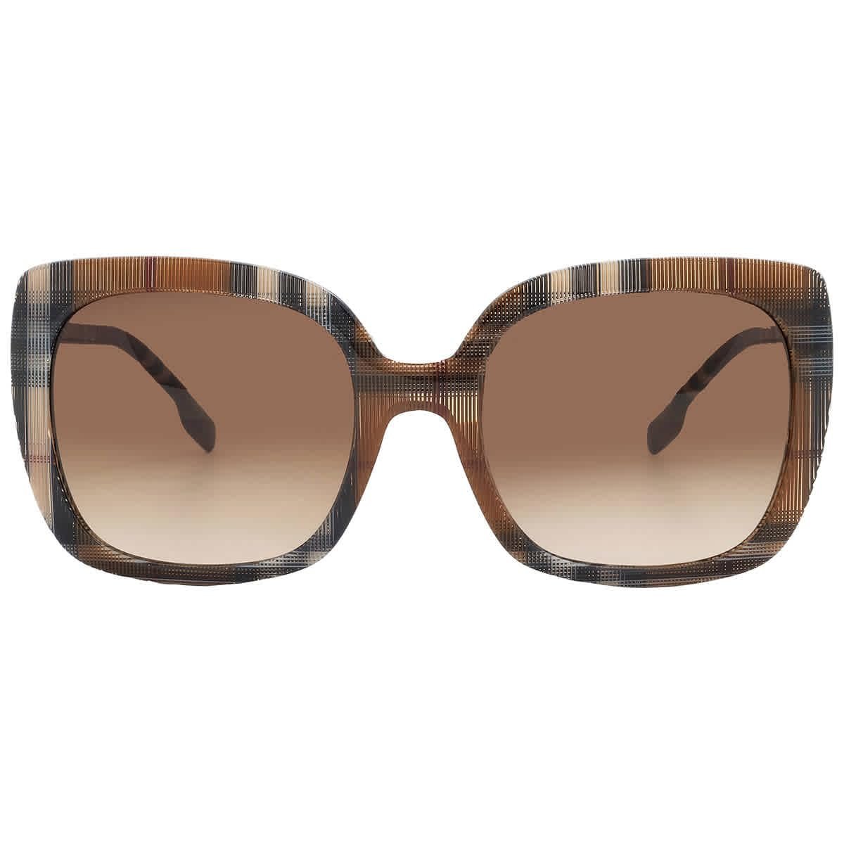 BURBERRY BE4323 400513 54mm Caroll Check Brown Gradient Brown Sunglasses