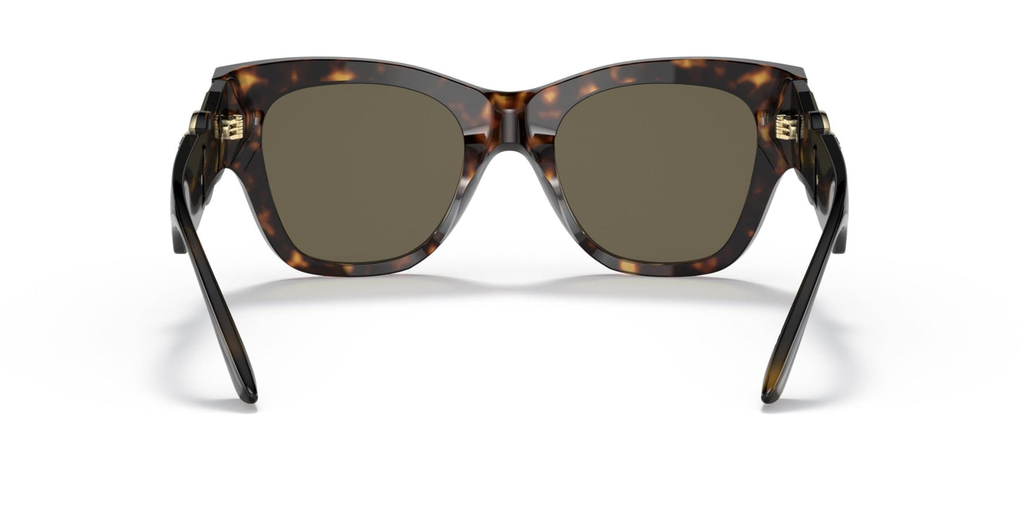 Versace VE 4415U 108/3 Havana Plastic Cat-Eye Sunglasses Brown Lens
