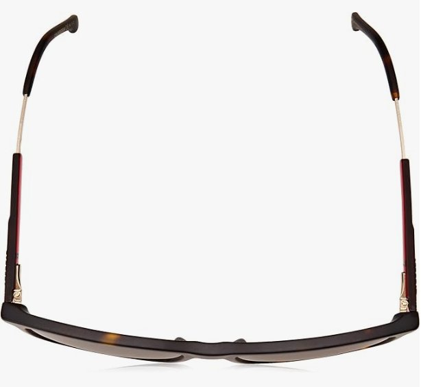 Carrera Men's 8029/S Rectangular Sunglasses, Dark Havana/Polarized Bronze, 57mm, 17mm