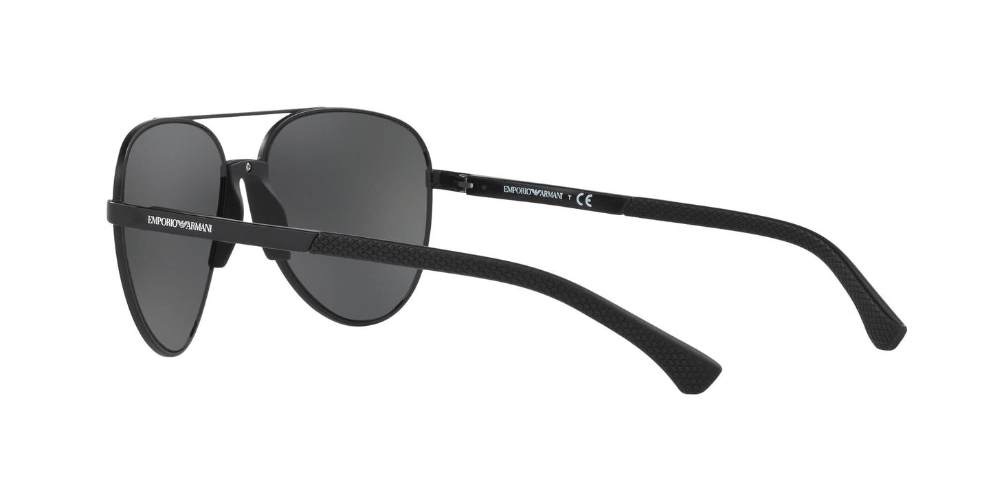 Emporio Armani Men's EA2059 320387 61mm Sunglasses, Matte Black/Grey