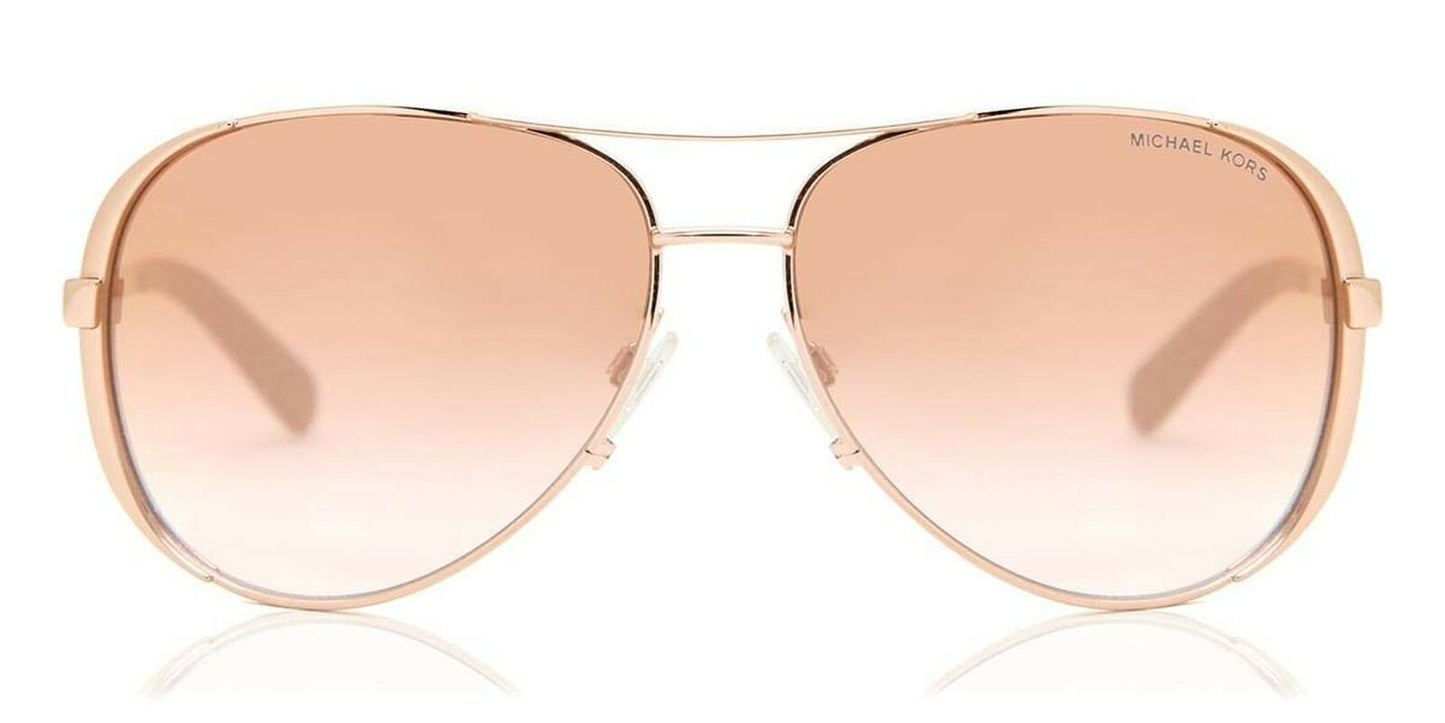 Michael Kors Sunglasses Gold Frame, Pink Lenses, 59MM